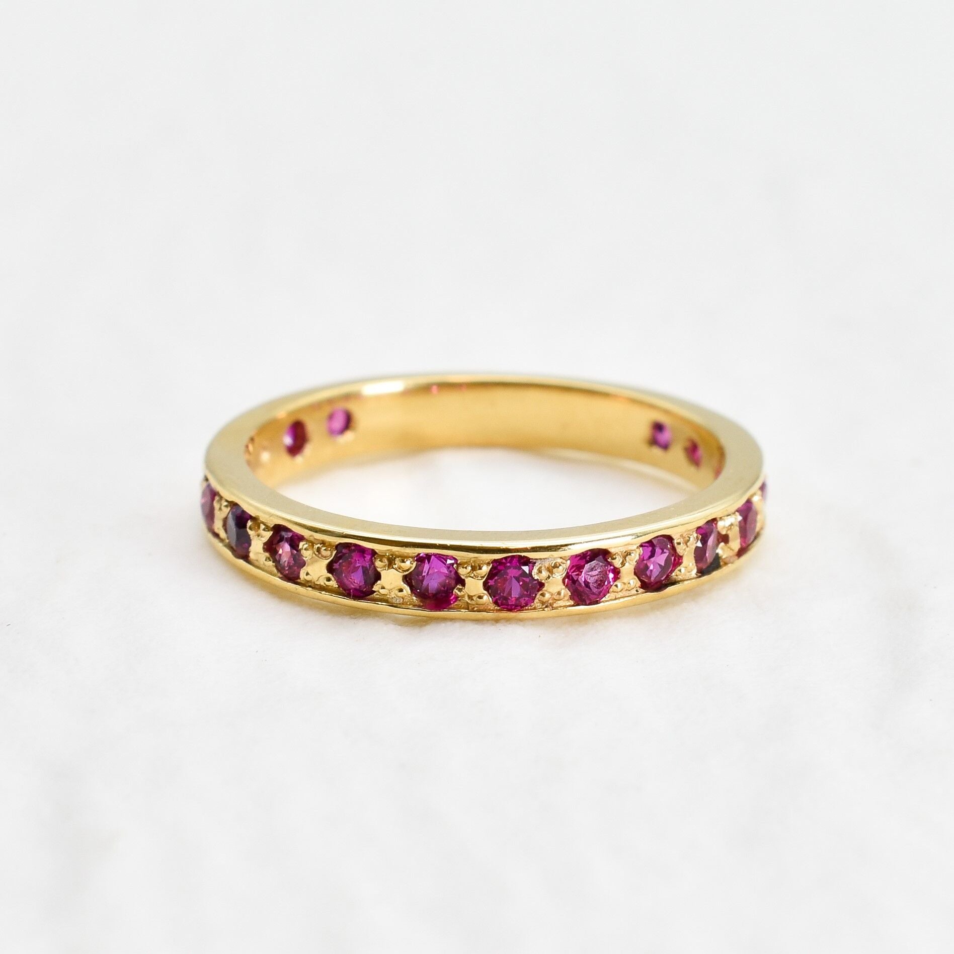 2430-R-cALE: Gold Vermeil 18k Created Alexandrite