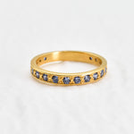 2430-R-cTAN: Gold Vermeil 18k Created Tanzanite