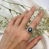 2350-R-nONY: Sterling Silver 925 Natural Onyx