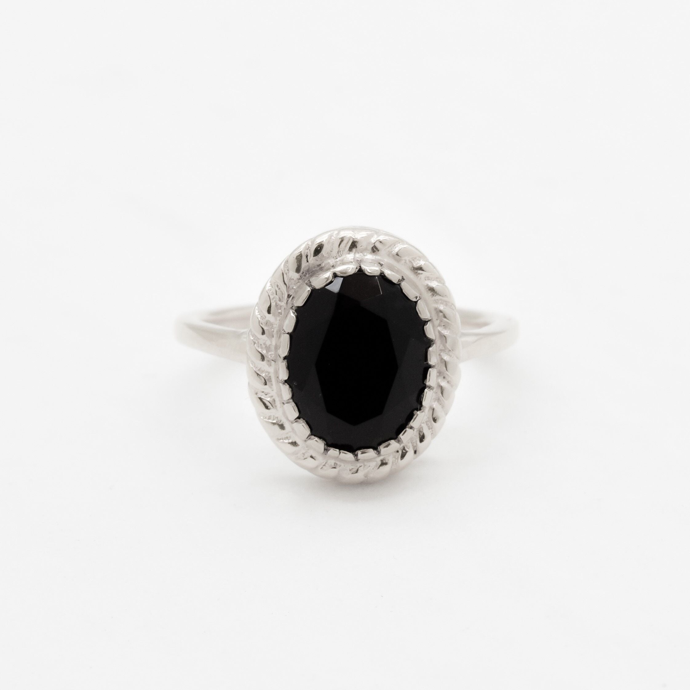 2350-R-nONY: Sterling Silver 925 Natural Onyx