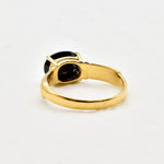 2804-R-nONY: Gold Vermeil 18k Natural Onyx