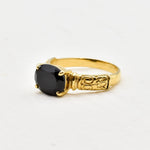 2804-R-nONY: Gold Vermeil 18k Natural Onyx