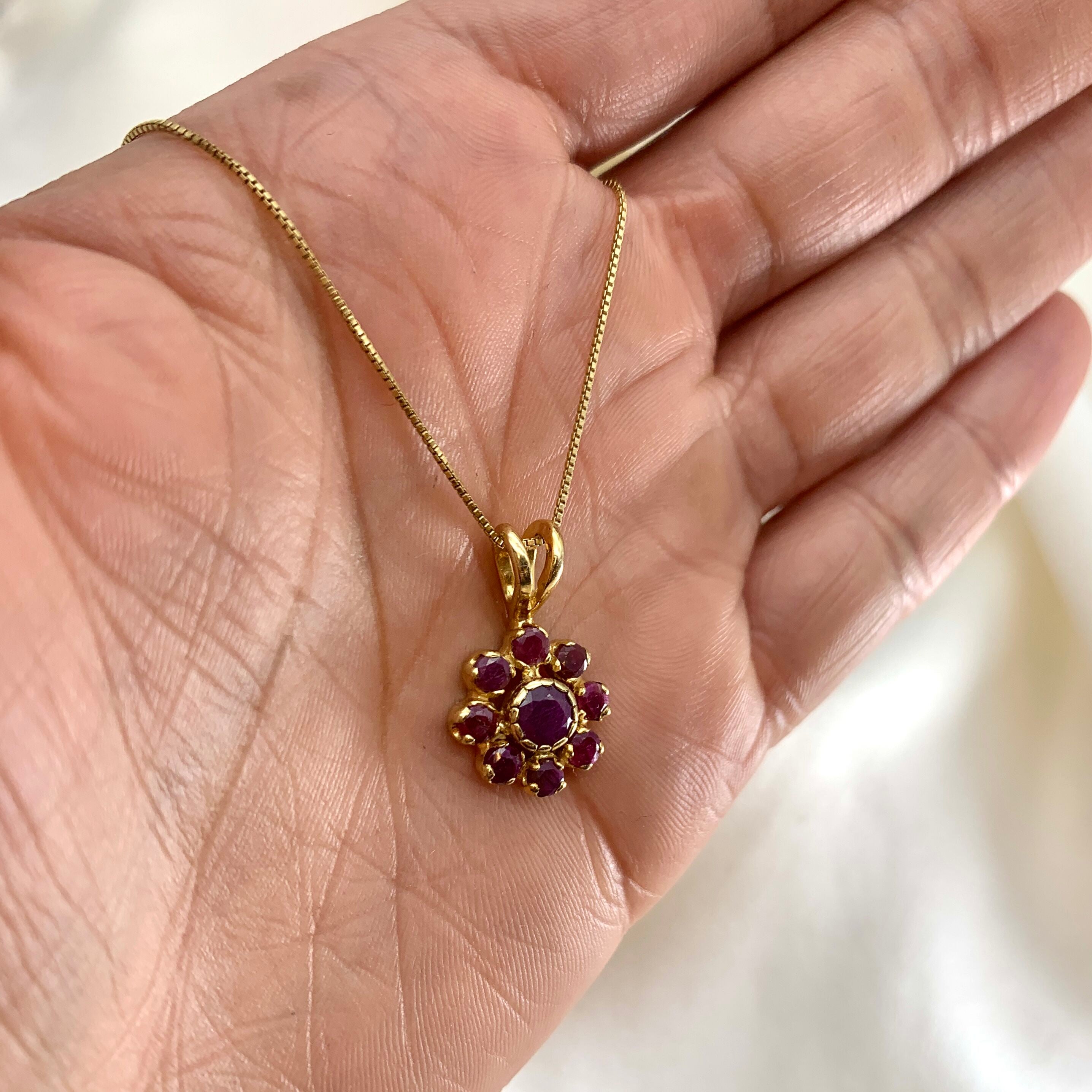 2685-P-nRUB: Gold Vermeil 18k Natural Ruby