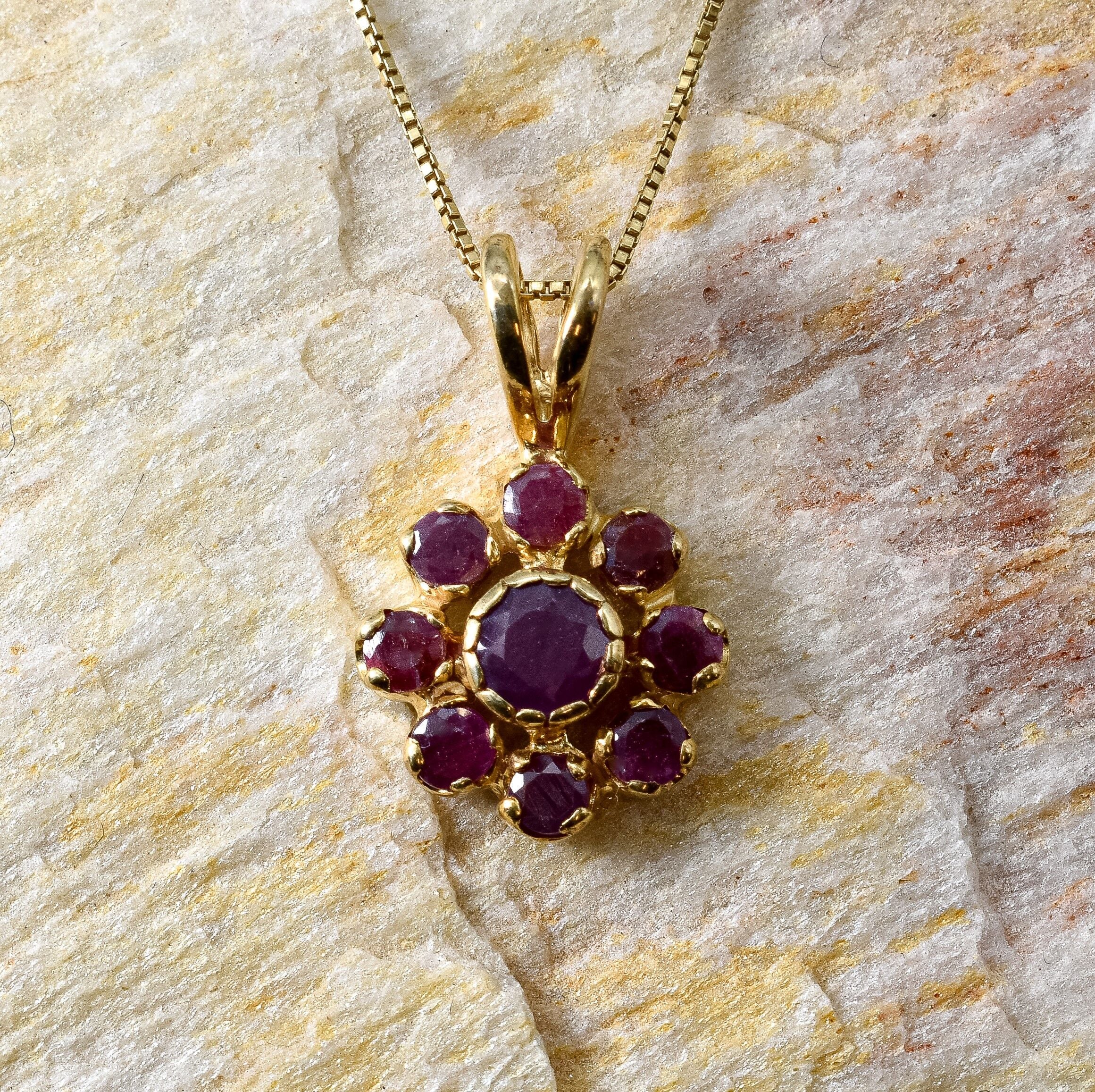 2685-P-nRUB: Gold Vermeil 18k Natural Ruby