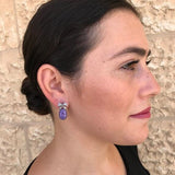 Ribbon Earrings, Rose quartz Earrings, Natural Rose Quartz, January Birthstone, Unique Earrings, Pink Earrings, Silver Earrings, Rose Quartz