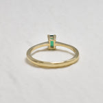 RT-630-R-cEME: 14k Yellow Gold Created Emerald