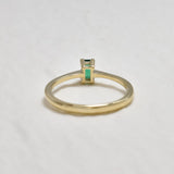 RT-630-R-cEME: 14k Yellow Gold Created Emerald