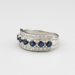 Stunning Natural Sapphire Ring in 925 Sterling Silver with Channel-Set Blue Sapphire, symbolizing truth and loyalty for any occasion.