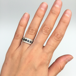 Chic Natural Sapphire Ring crafted in 925 Sterling Silver with Round Blue Sapphire, perfect for expressing love and commitment.