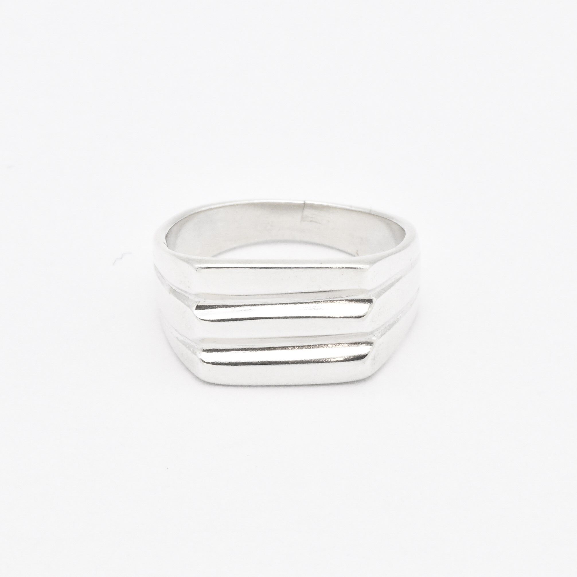 Triple Band Ring, Wide Silver Ring, Silver Triple Band, Statement Ring, Geometric Ring, Unique Ring, Solid Silver Ring, 925 Sterling Silver