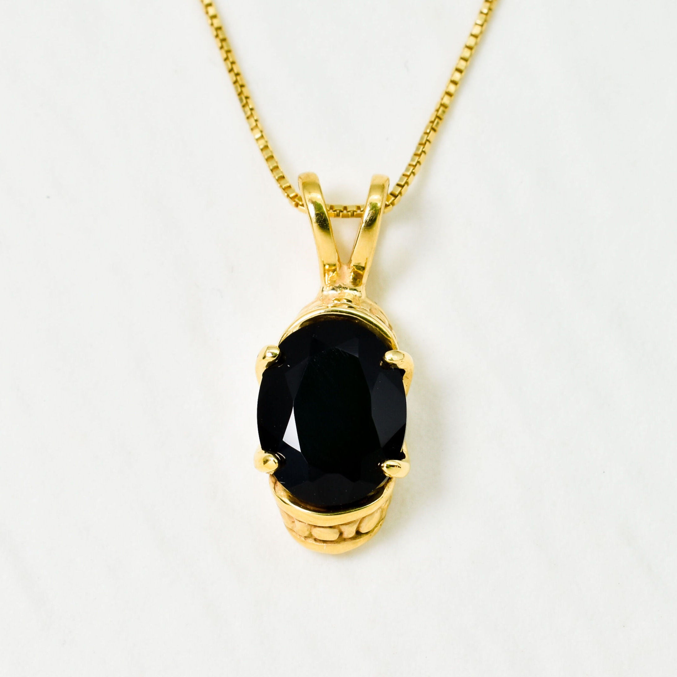 2183-1-P-nONY: Gold Vermeil 18k Onyx