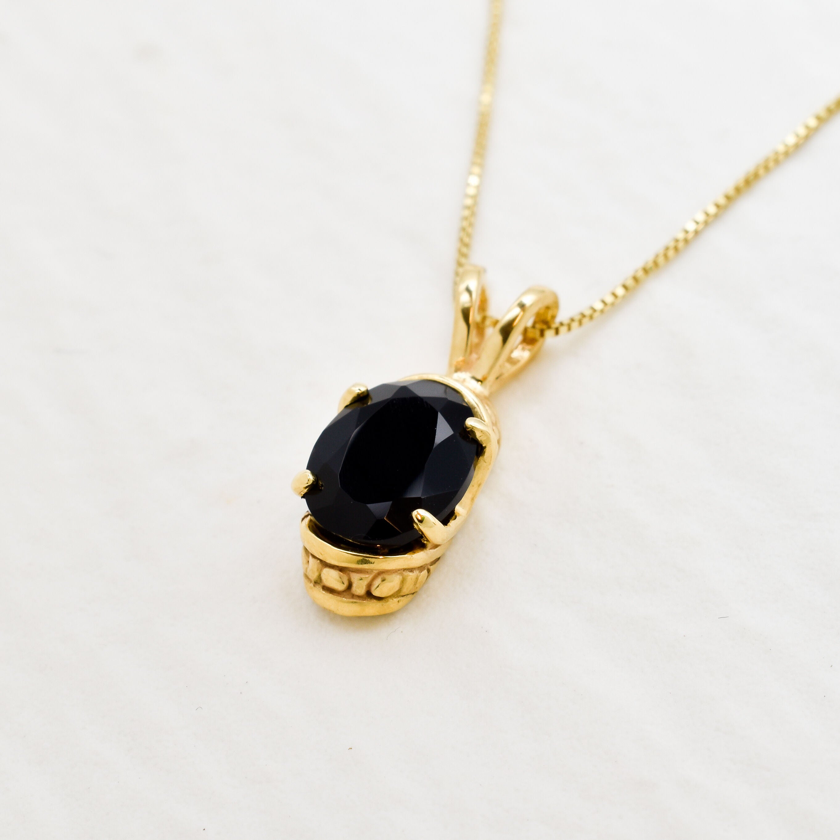 2183-1-P-nONY: Gold Vermeil 18k Onyx