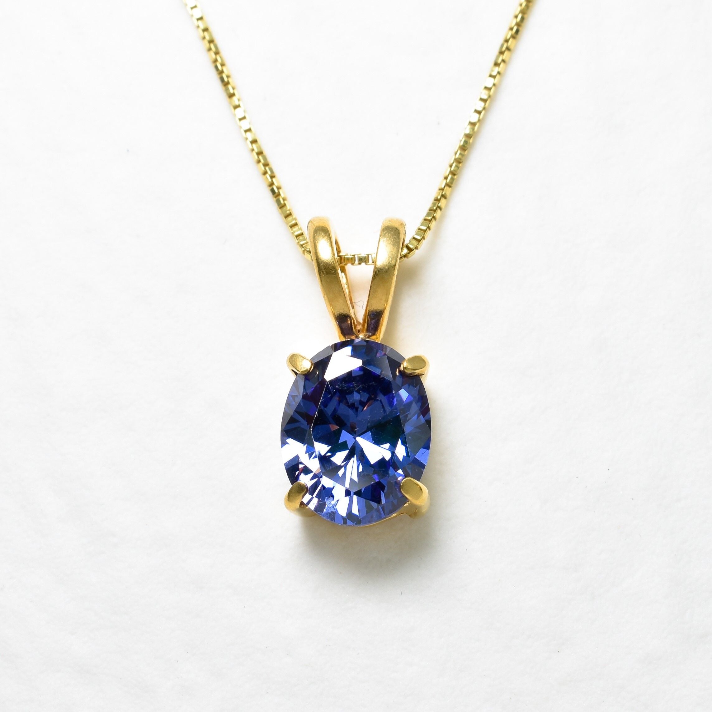 2829-P-cTAN: Gold Vermeil 18k Blue Tanzanite