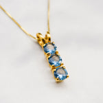 2104-p-cBTT: Gold Vermeil 18k Blue Topaz