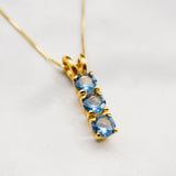 2104-p-cBTT: Gold Vermeil 18k Blue Topaz