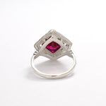 2942-R-cRUB: Sterling Silver 925 Created Ruby