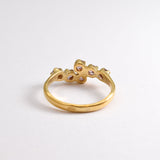 2605-R-cMOR: Gold Vermeil 18k Created Morganite