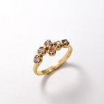 2605-R-cMOR: Gold Vermeil 18k Created Morganite