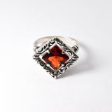 2942-R-nGAR: Sterling Silver 925 Garnet