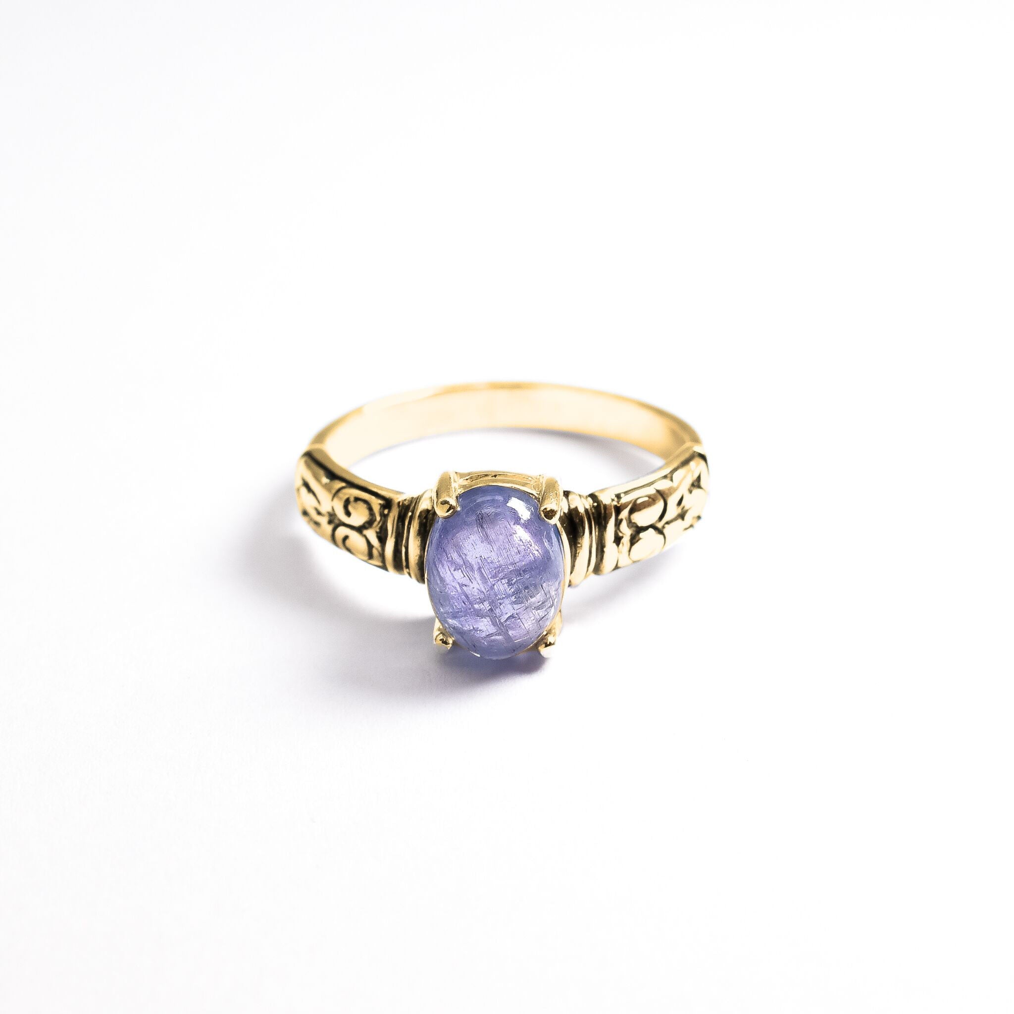 2804-1-R-nTAN: Gold Vermeil 18k Natural Tanzanite