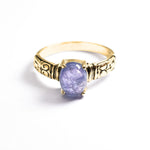 2804-1-R-nTAN: Gold Vermeil 18k Natural Tanzanite