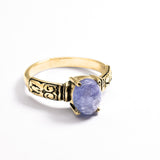 2804-1-R-nTAN: Gold Vermeil 18k Natural Tanzanite