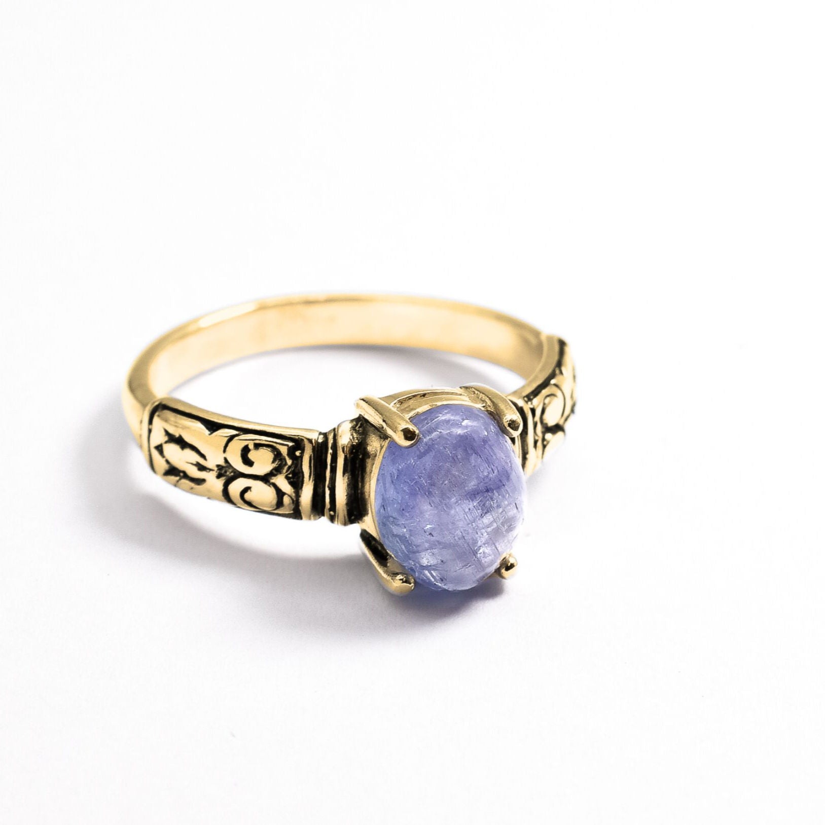 2804-1-R-nTAN: Gold Vermeil 18k Natural Tanzanite