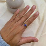 2804-1-R-nTAN: Gold Vermeil 18k Natural Tanzanite