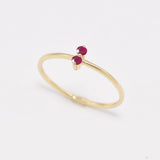 YR-999-R-nRUB-Y: 14k Yellow Gold Natural Ruby