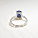 2829-R-cTAN: Sterling Silver 925 Created Tanzanite 10x8 oval