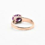 2804-R-nAME: Rose Gold Vermeil Amethyst 10x8mm Oval