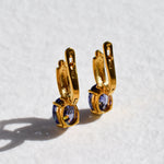2804-E-cTAN: Gold Vermeil 18k Tanzanite 10x8 oval