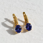 2804-E-cTAN: Gold Vermeil 18k Tanzanite 10x8 oval