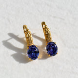 2804-E-cTAN: Gold Vermeil 18k Tanzanite 10x8 oval