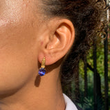 2804-E-cTAN: Gold Vermeil 18k Tanzanite 10x8 oval