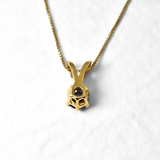 2910-P-cTAN: Gold Vermeil 18k Created Tanzanite 5mm