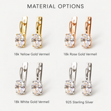 Gold Diamond Earrings - Diamond Drop Earrings - Sparkly Vintage Earrings