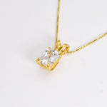 1059/1-P-cCZZ: Gold Vermeil 18k CZ 8x6 octagon