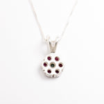 Beautiful 925 Sterling Silver Pendant with Natural Red Ruby, a symbolic and stylish accessory for July birthdays and everyday wear.