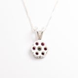 Beautiful 925 Sterling Silver Pendant with Natural Red Ruby, a symbolic and stylish accessory for July birthdays and everyday wear.