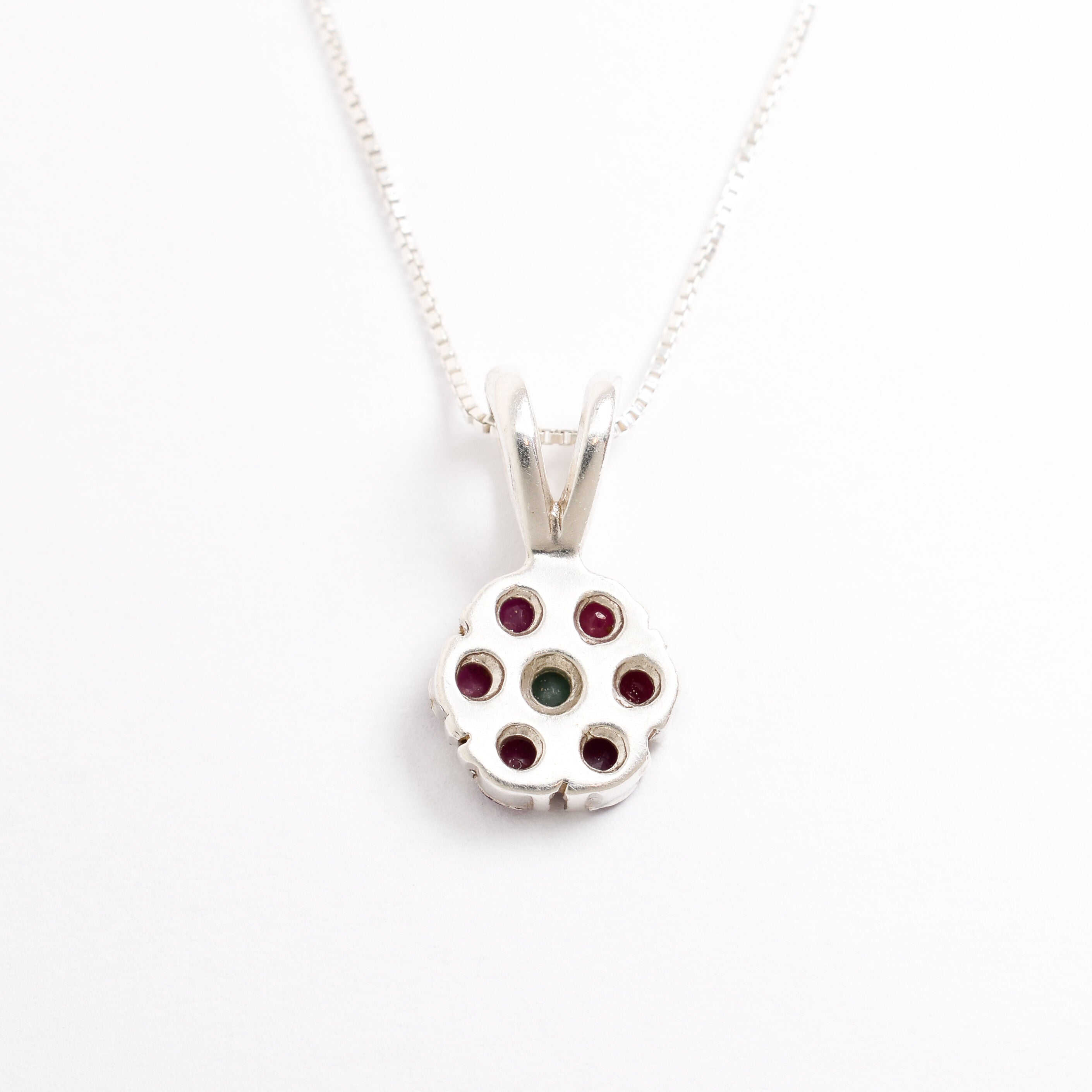 Beautiful 925 Sterling Silver Pendant with Natural Red Ruby, a symbolic and stylish accessory for July birthdays and everyday wear.