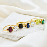 Gemstone Solitaire Ring - Personalised Birthstone Ring