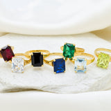 Gemstone Solitaire Ring - Personalised Birthstone Ring