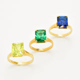 Gemstone Solitaire Ring - Personalised Birthstone Ring