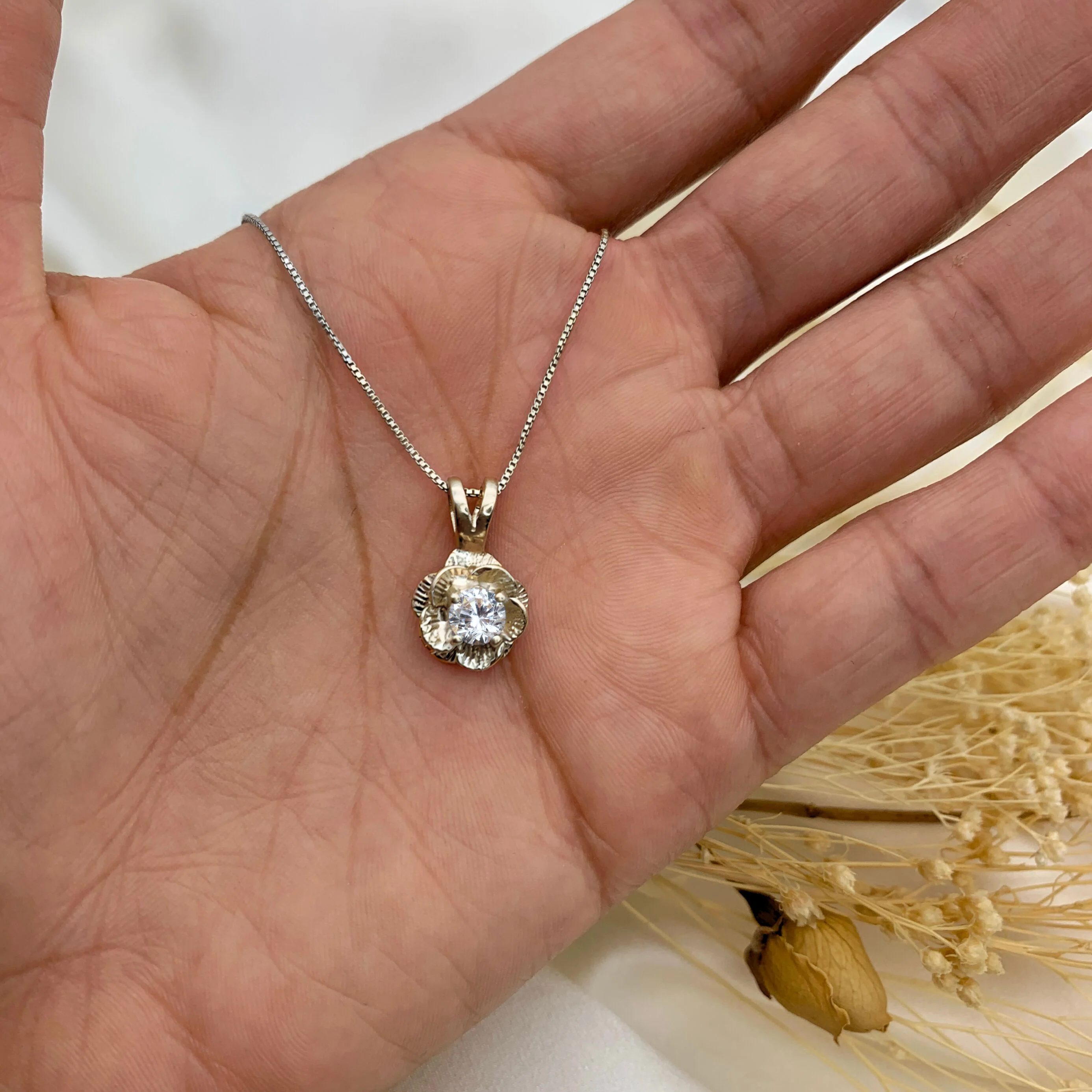 2316-P-cCZZ: Sterling Silver 925 CZ 5mm