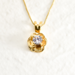2316-P-cCZZ: Gold Vermeil 18k CZ 5mm