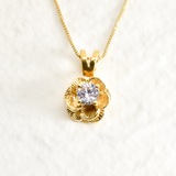 2316-P-cCZZ: Gold Vermeil 18k CZ 5mm