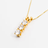 2104-P-cCZZ: Gold Vermeil 18k CZ 5mm
