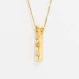 2104-P-cCZZ: Gold Vermeil 18k CZ 5mm