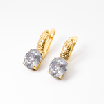 Drop Diamond Earrings - Sparkly Tribal Earrings - Vintage Boho Earrings